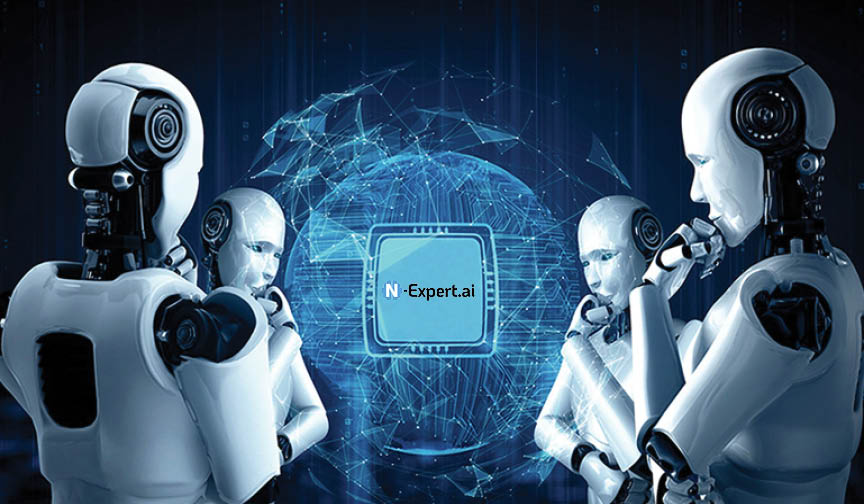 four-robots-looking-at-n-expert.ai-logo four-robots-looking-at-n-expert.ai-logo