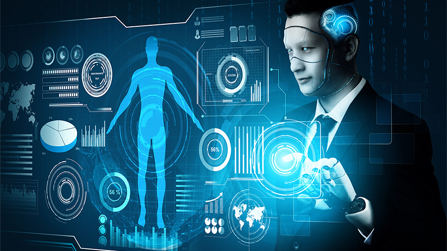 futuristic-robot-artificial-intelligence-concept futuristic-robot-artificial-intelligence-concept